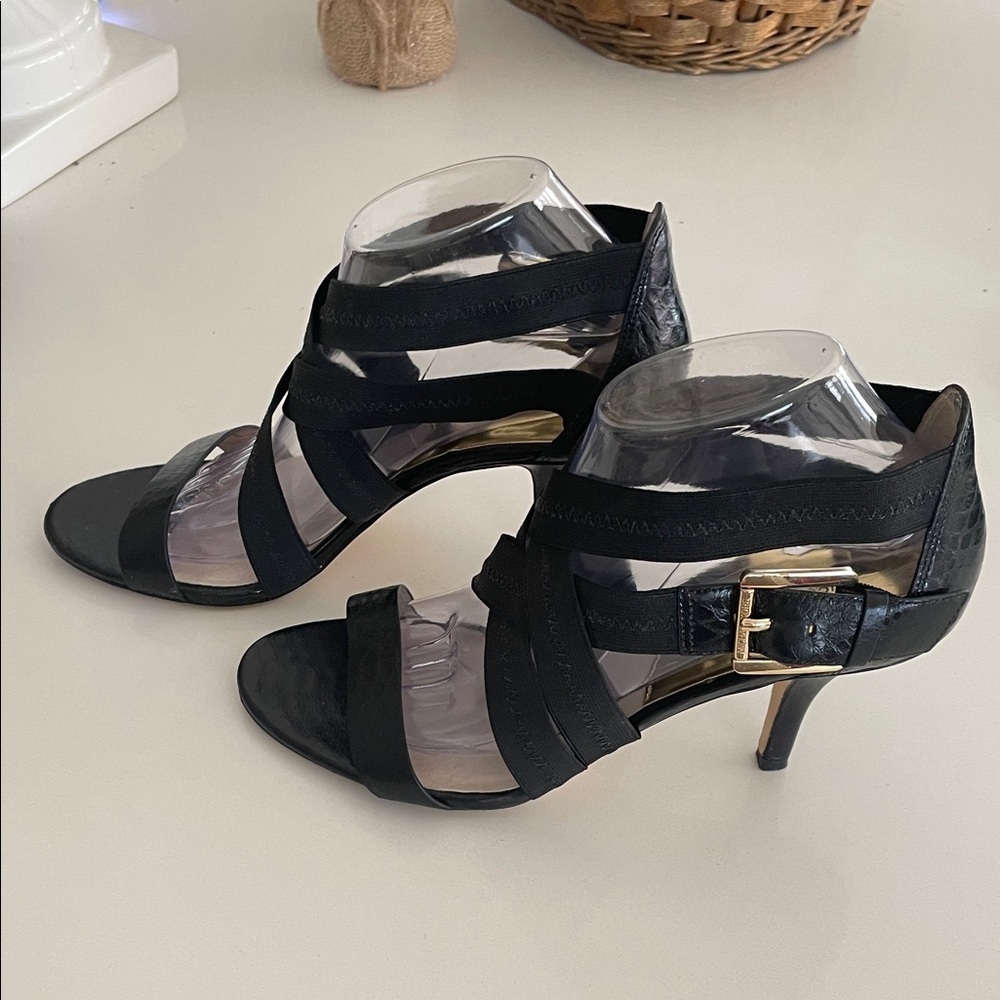 Michael Kors Black Strappy Heels